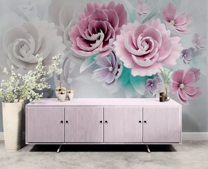 Fototapete: 3D Efekta Rozes